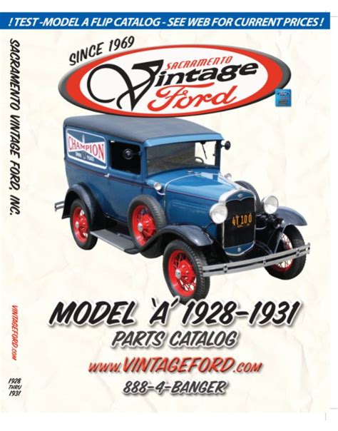 1931 model a parts catalog